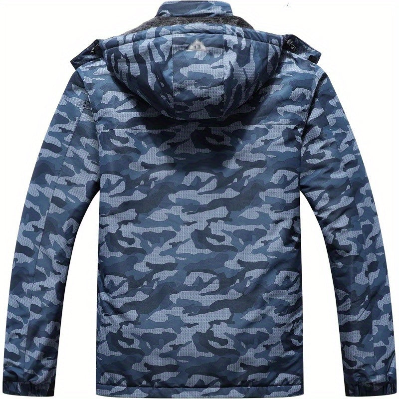 Men's Winter Ski Jacket with Hood | Ultra Warm, Waterproof Camo Colors