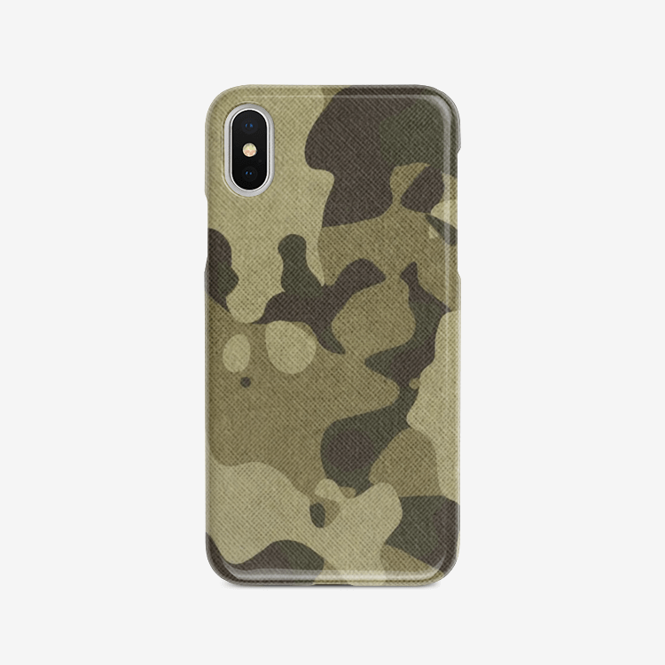 Camo Phone Case | iPhone | Green Fabric Camo Colors
