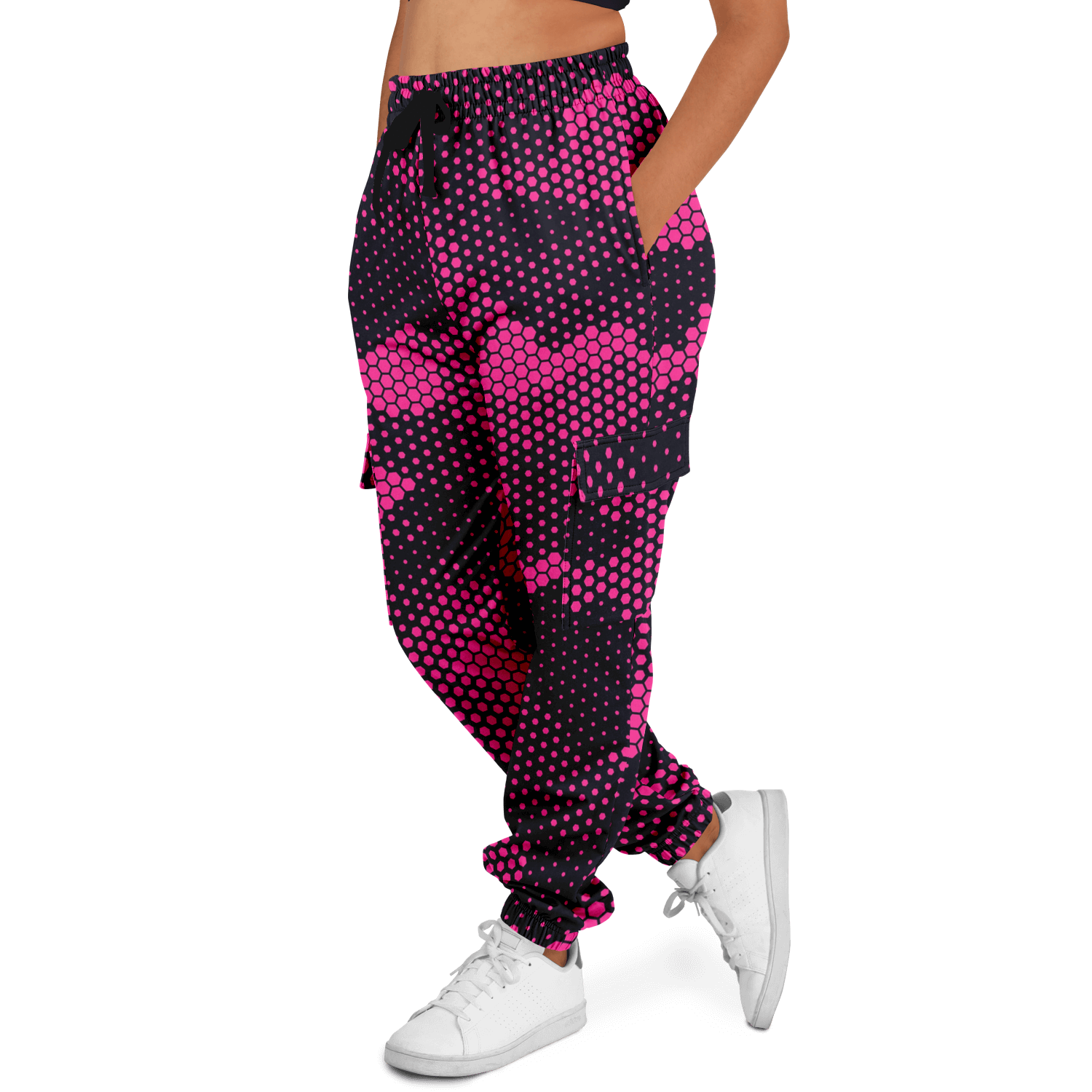 Camo Cargo Pants | Unisex | Pink Digital Dotted Camo Colors