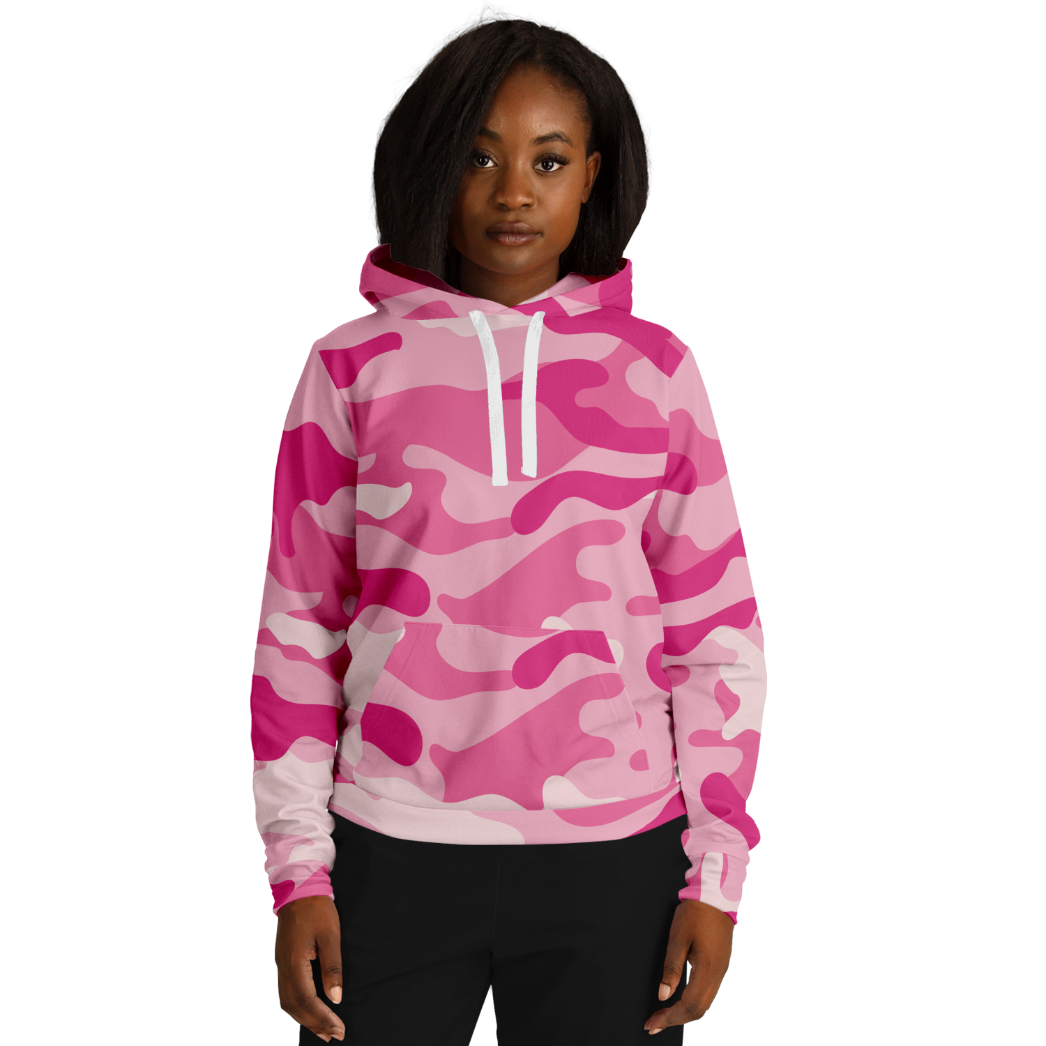 Camo Hoodie | Lavender Pink Pullover Camo Colors