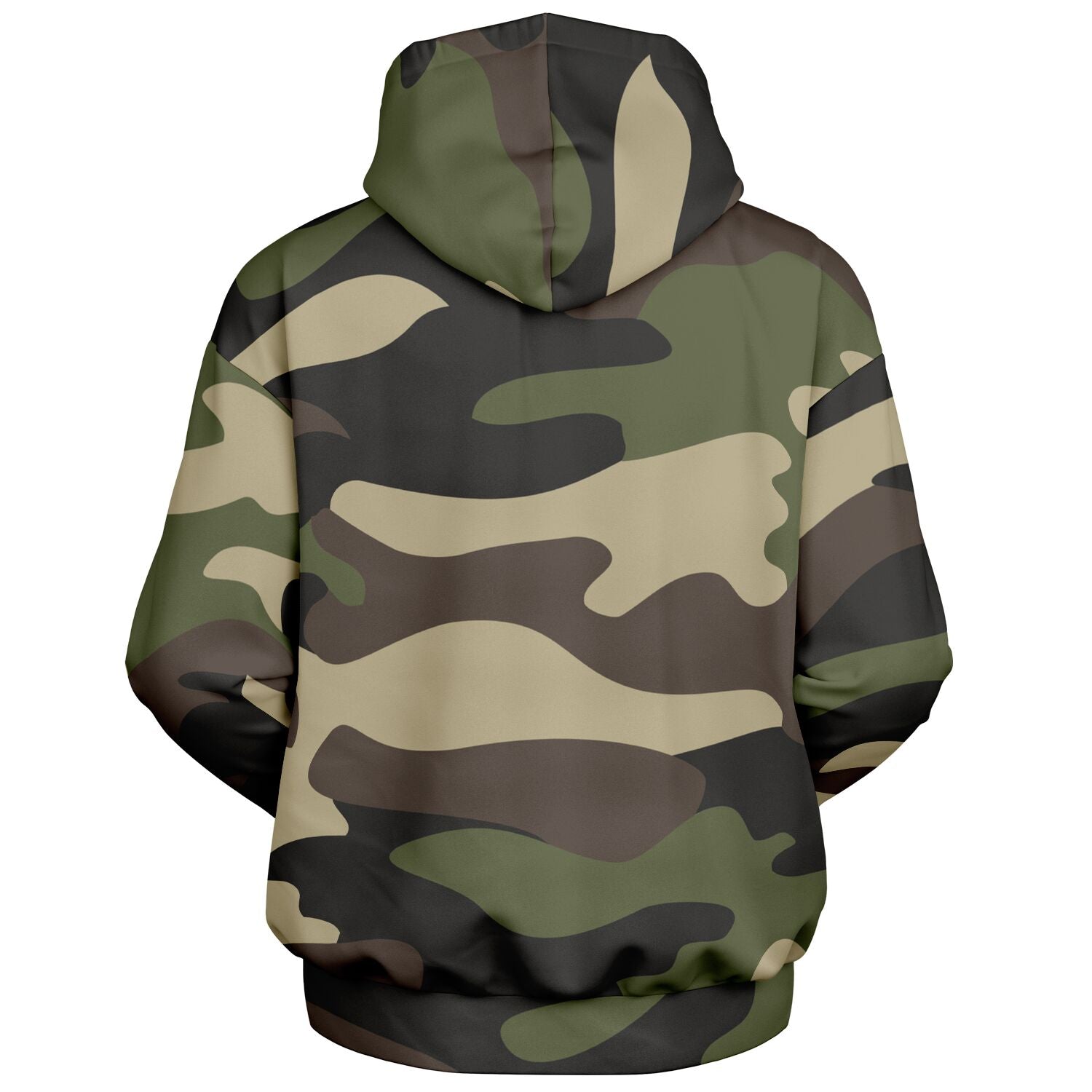 Green Oversized Camo Hoodie | Classic Camouflage Print | Camo Colors