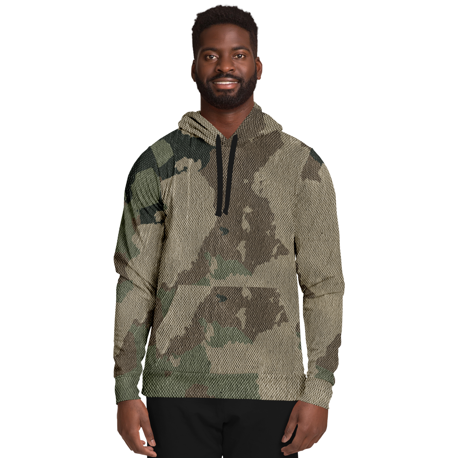 Camo Hoodie | Dirty Old Brown Pullover Camo Colors
