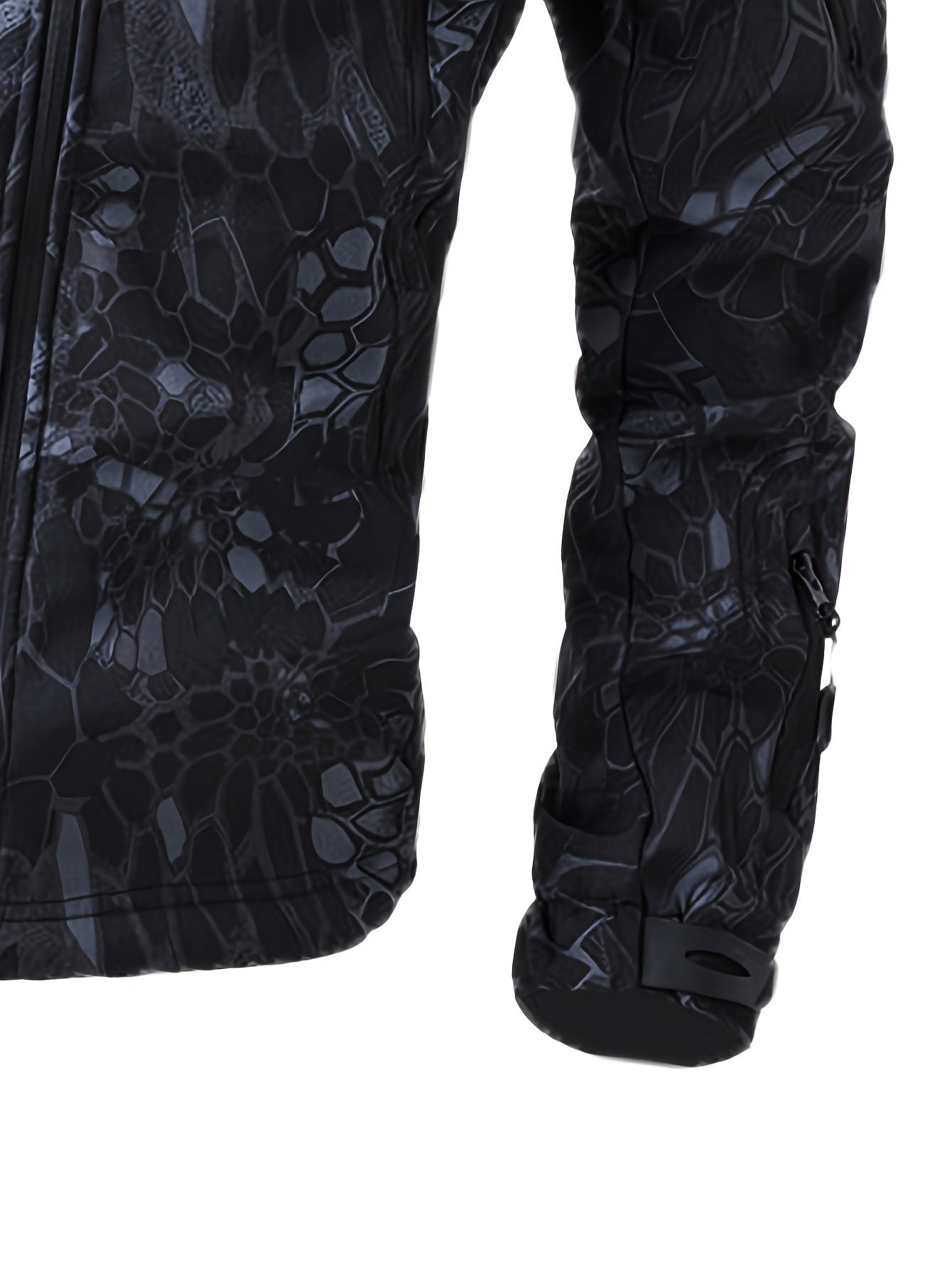 Men's Military Camo Jacket | Hooded Windbreaker with Zippered Pockets, Removable Hood Camo Colors