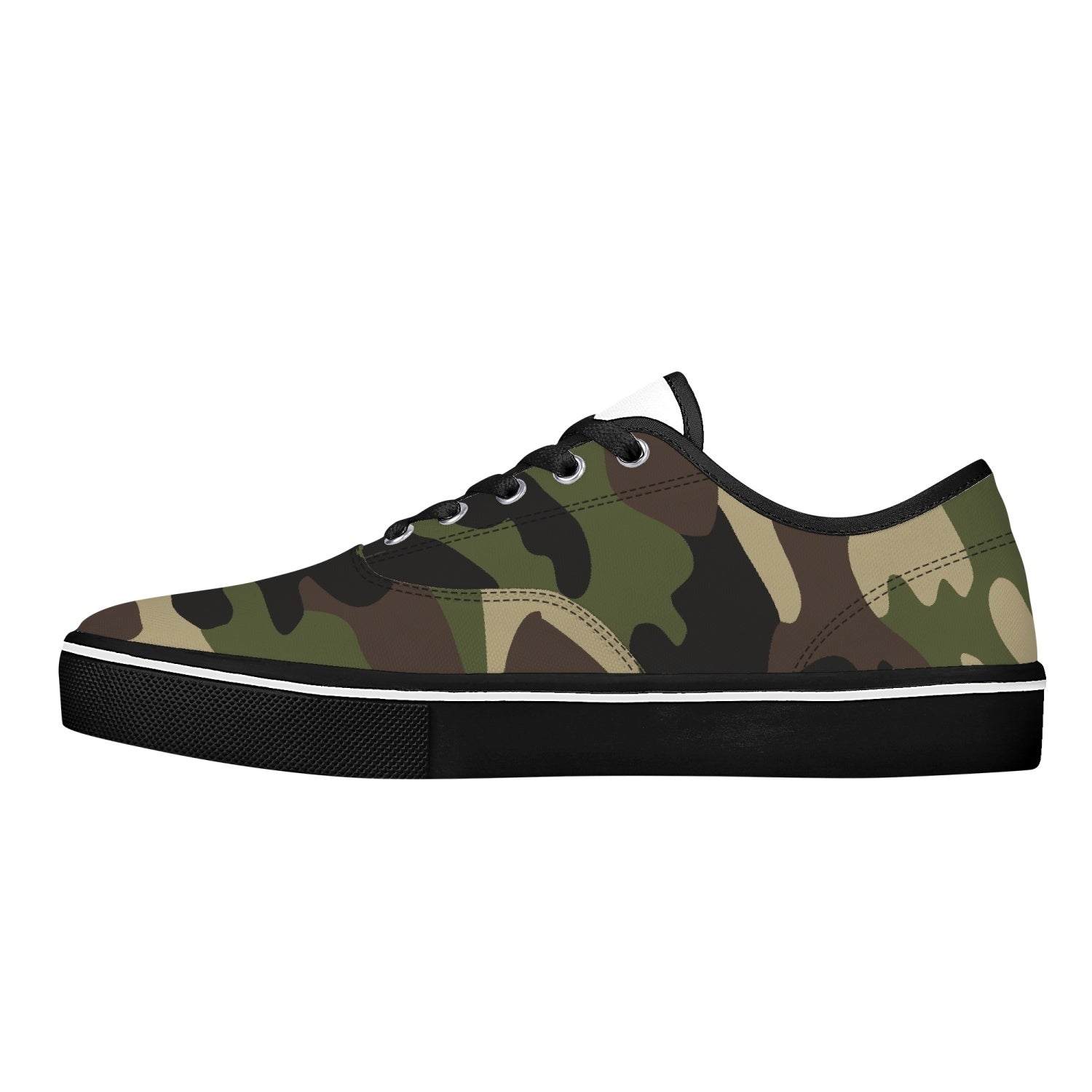 Camo Skate Shoes | Classic Green Camouflage Camo Colors