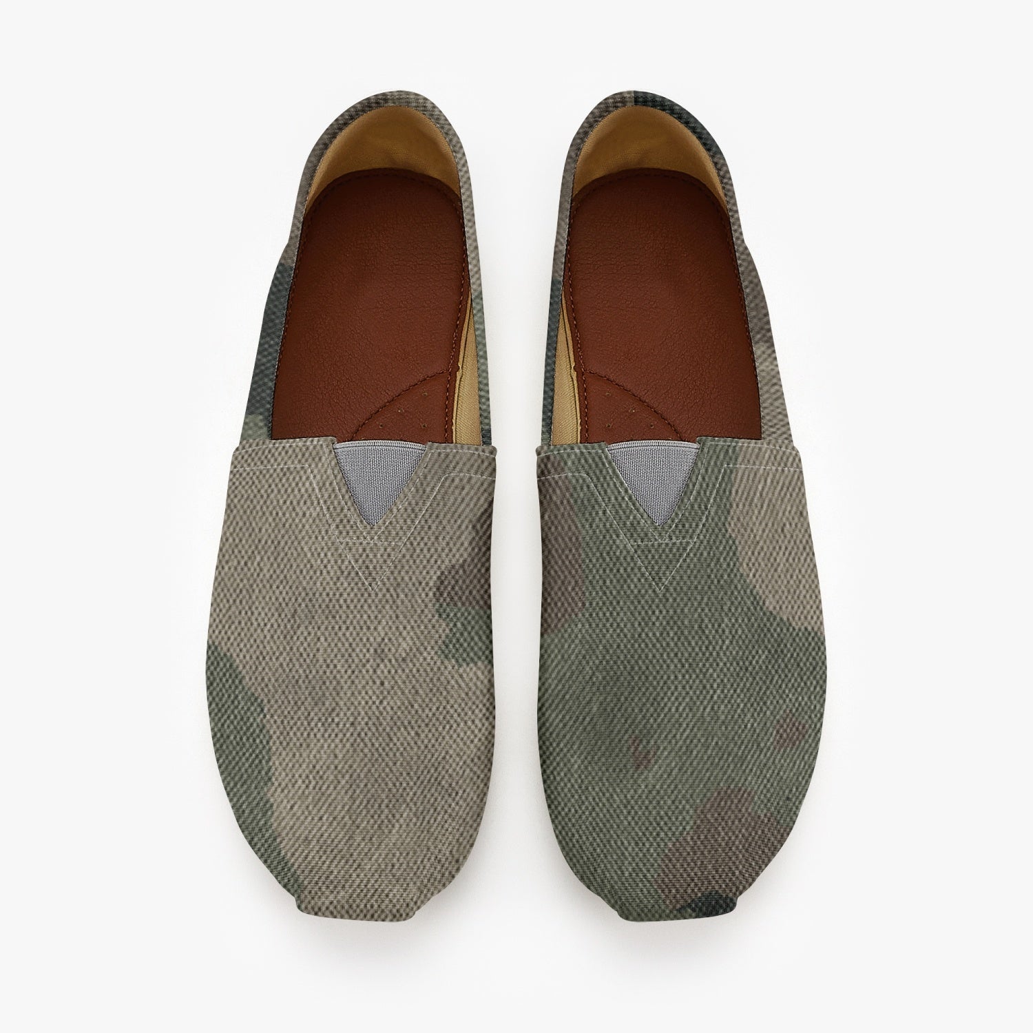 Camo Toms | Dirty Brown Camouflage Canvas Shoes Camo Colors