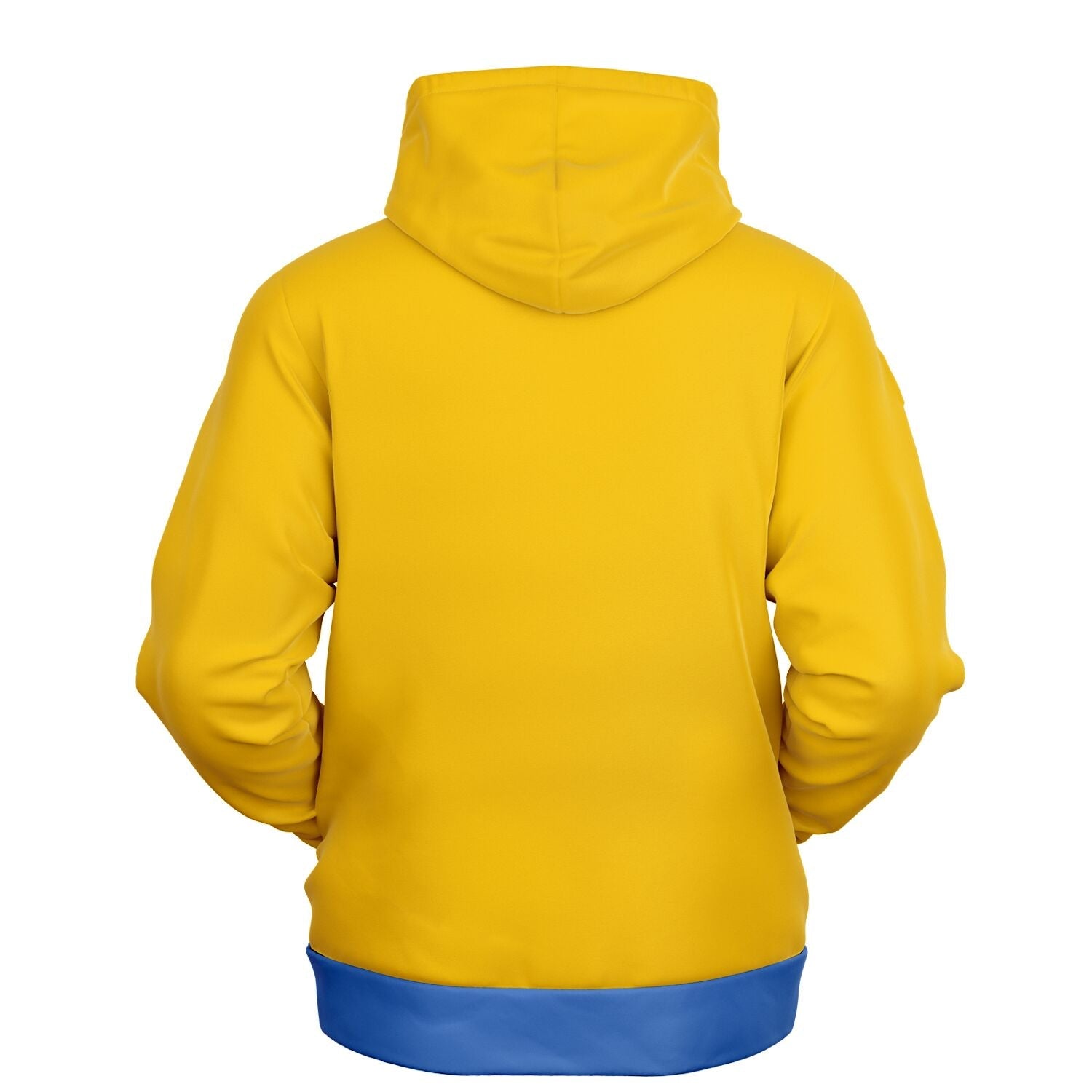 Digital Painting Hoodie in Blue and Yellow Camo Colors