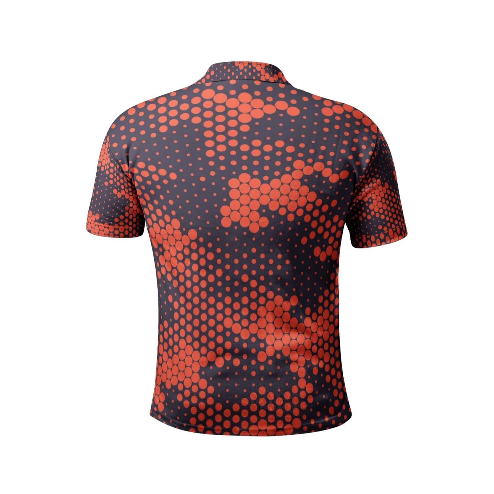 Camo Golf Shirt | Orange & Blue Digital Camo Colors