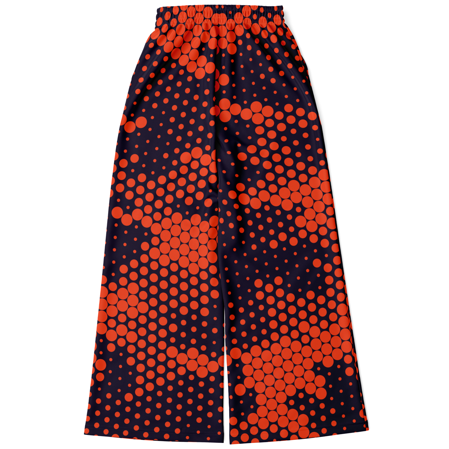 Camo Wide Leg Pants | Orange & Blue Digital Camouflage Camo Colors