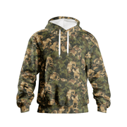 Men's Pullover Hoodies | Brown Skulls Camouflage Camo Colors