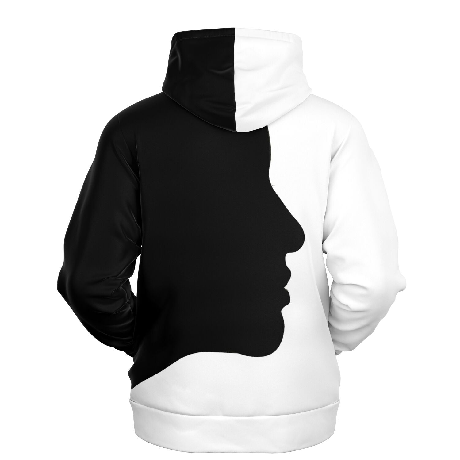 Streetwear Hoodie | Black & White Silhouette Camo Colors