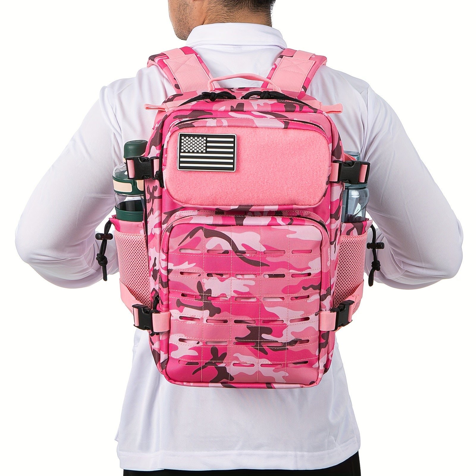 6.6-Gallon Pink Camo Molle Backpack for Women Camo Colors