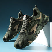 Men's Lightweight Sneakers – Camouflage Pattern, Non-Slip Lace-Up Camo Colors