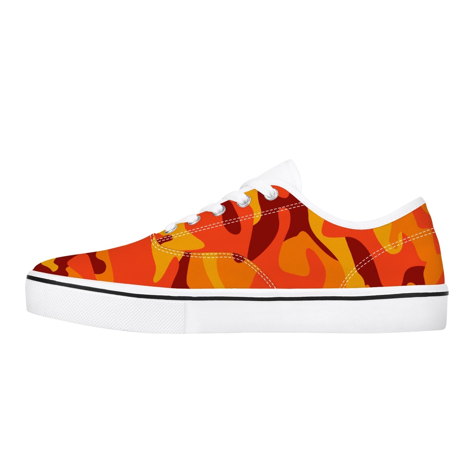 Camo Skate Shoes | Orange & Red Camouflage Camo Colors