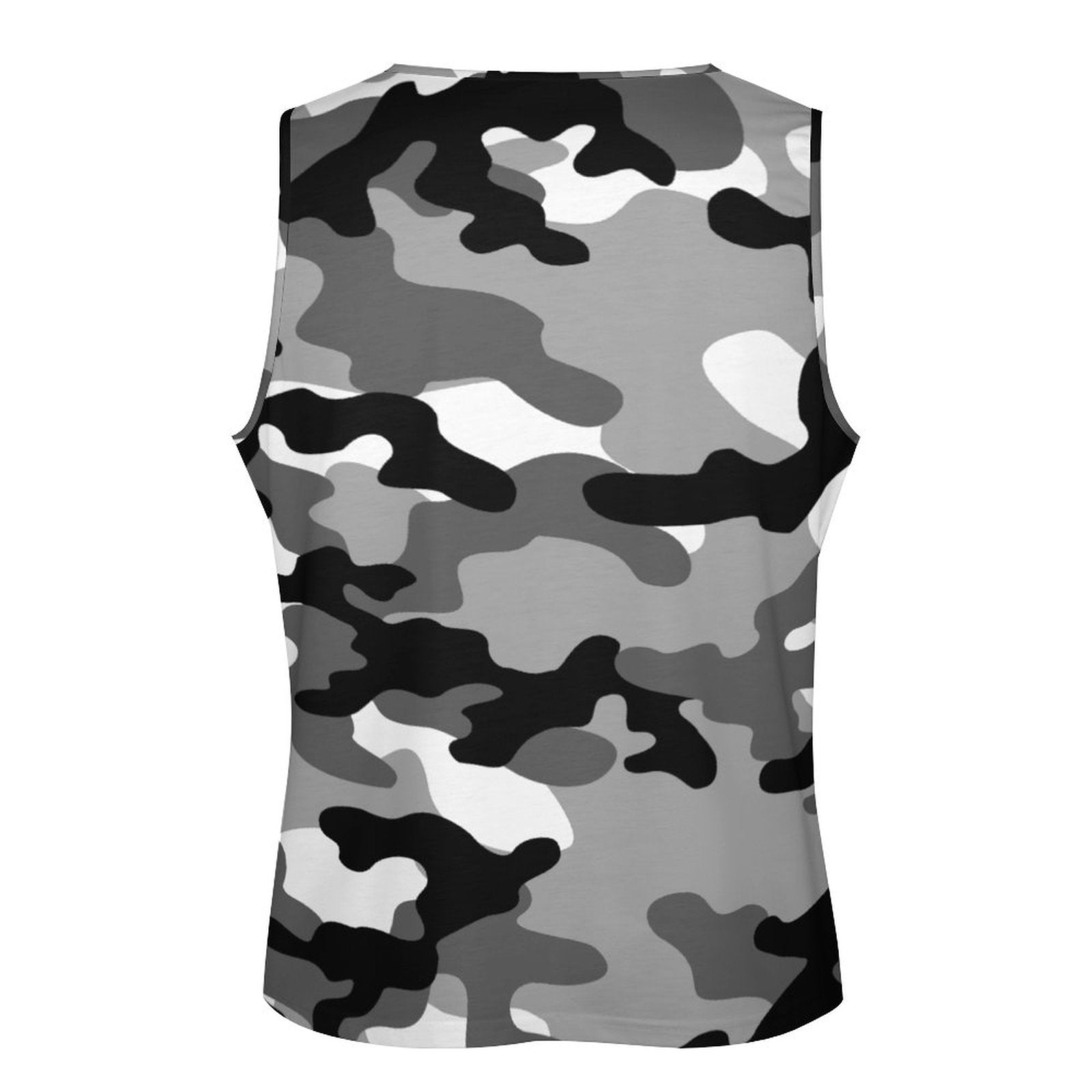 Camo Tank Top | Black, White & Gray Camouflage Camo Colors