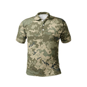 Green Camo Golf Shirt | Ukraine Camouflage Camo Colors