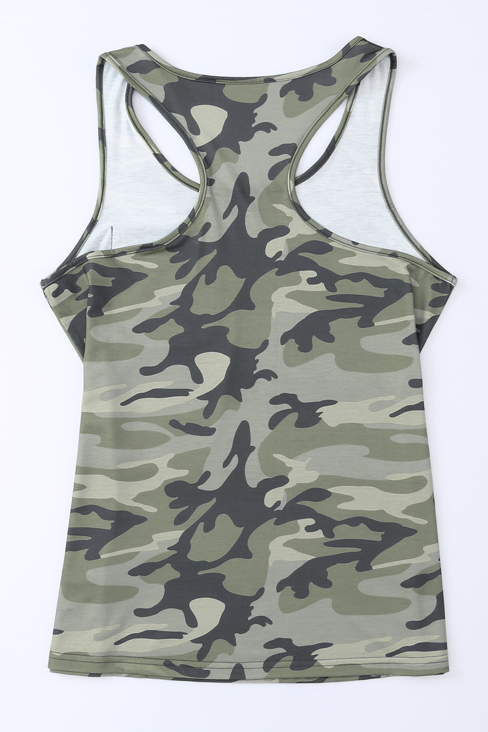 Green Camouflage Wide Strap Tank Camo Colors