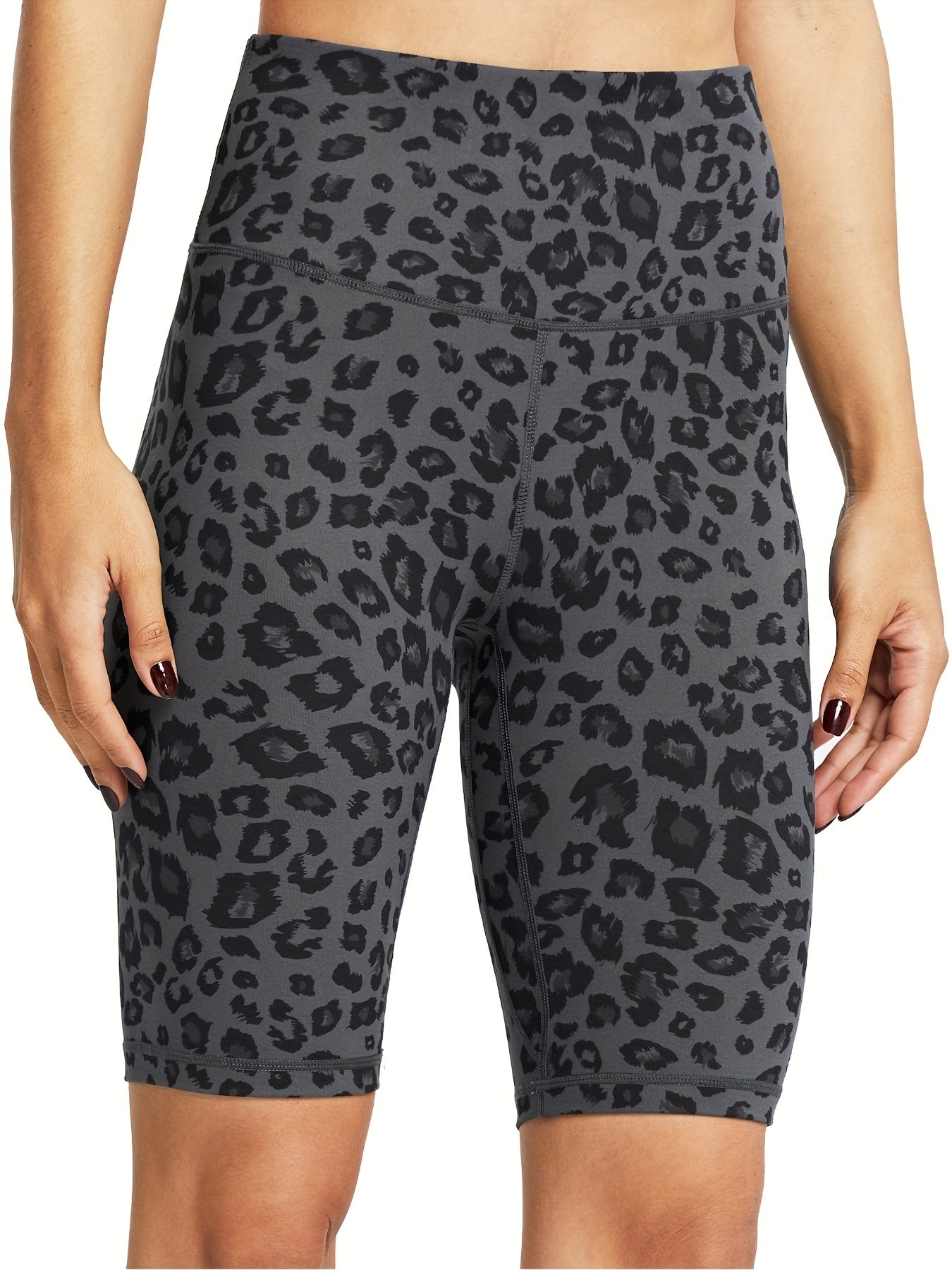Women's Biker Shorts: High-Waisted, Hidden Pockets, Athletic Wear Camo Colors