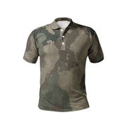 Camo Golf Shirt | Dirty Brown Camo Colors