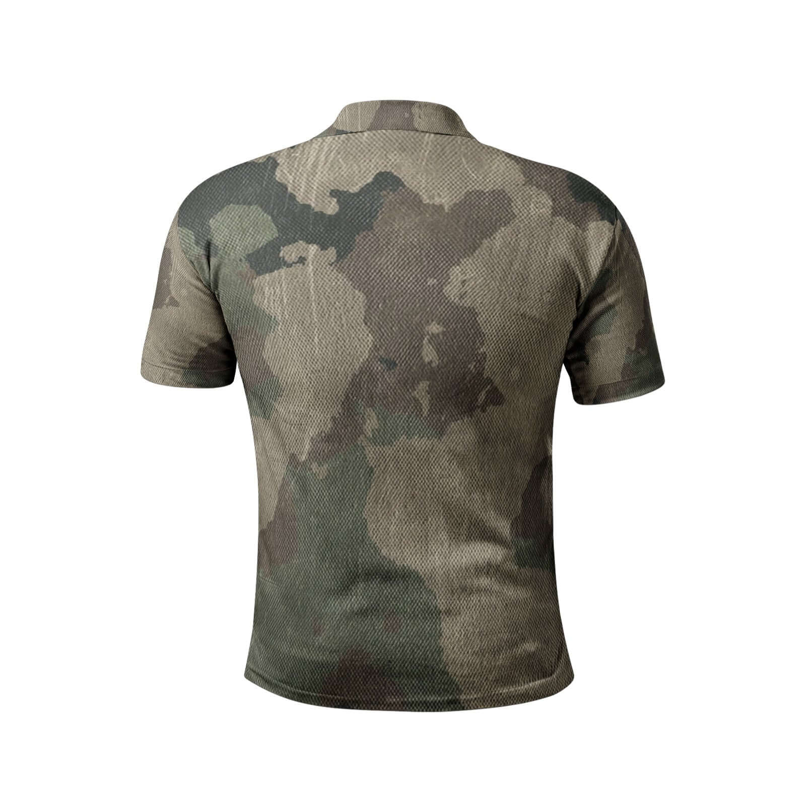 Camo Golf Shirt | Dirty Brown Camo Colors