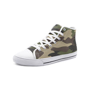 Camo Shoes | HIgh Top Canvas | Classic Green Camouflage Camo Colors