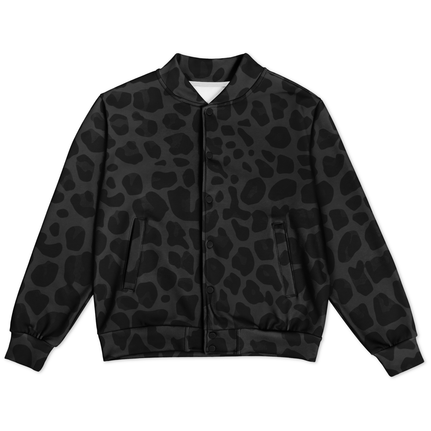 Baseball Jacket in Black Puma Print | Heavyweight Coat Camo Colors