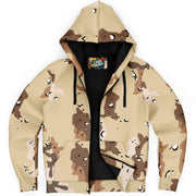 Microfleece Zip Hoodie | Marines Military Camo Print Camo Colors