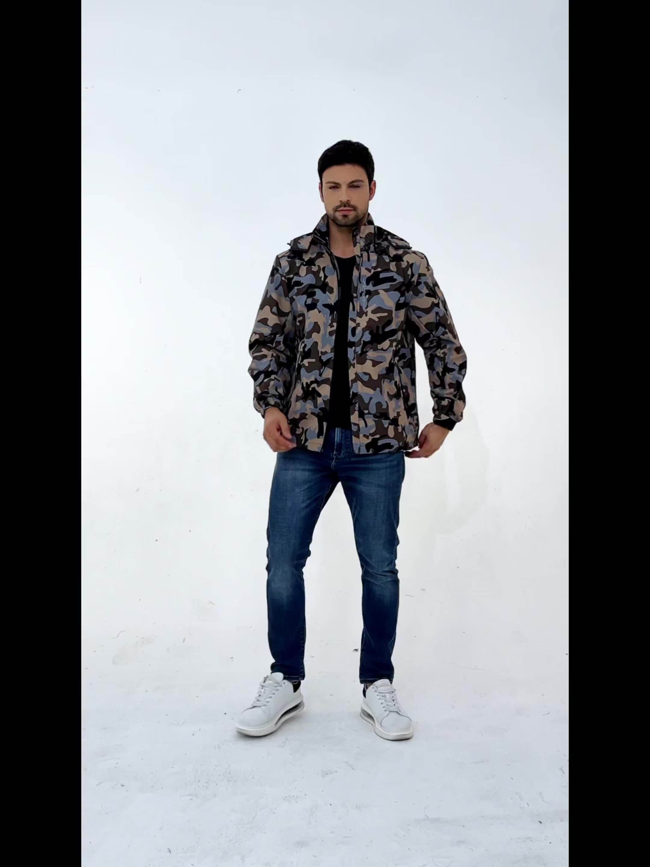 Men's Camo Windbreaker Jacket | Waterproof, Warm & Stylish Camo Colors