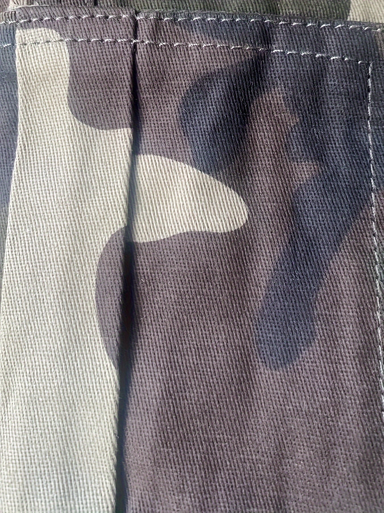 Men's Camo Cargo Cropped Pants With Multi Pockets | Vintage Style Camo Colors