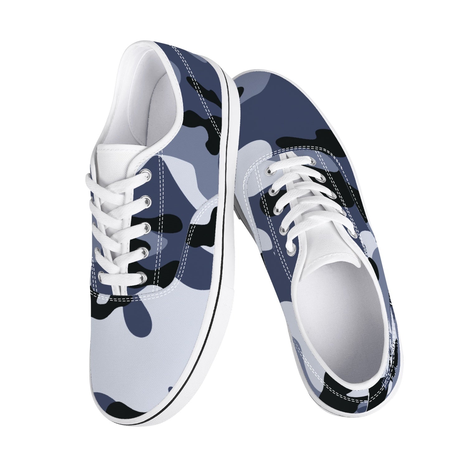 Camo Skate Shoes | Light Blue Camouflage Camo Colors