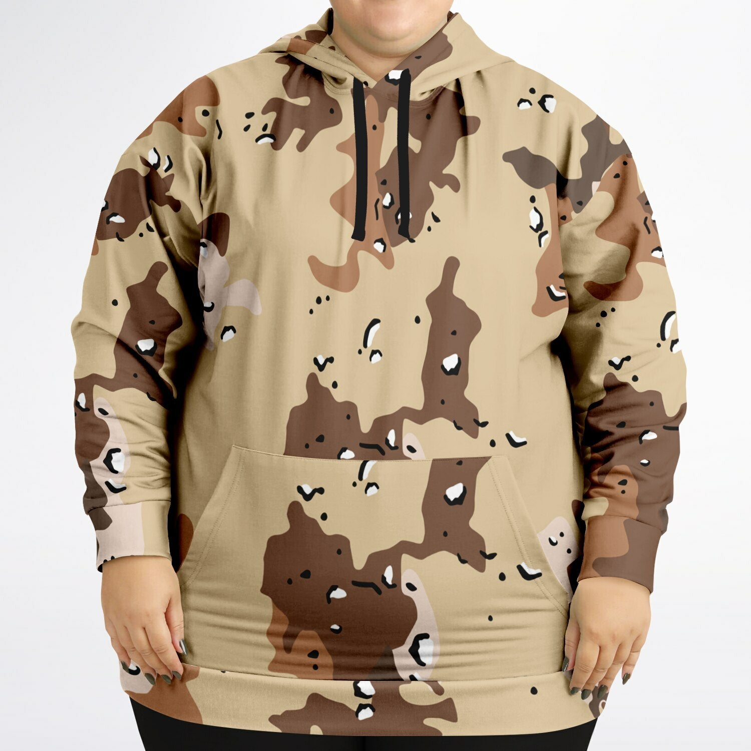 Plus-Size Hoodie in US Marines Desert Uniform Camouflage | Camo Colors