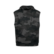 Sleeveless Camo Hoodie For Women | Black Camouflage Camo Colors