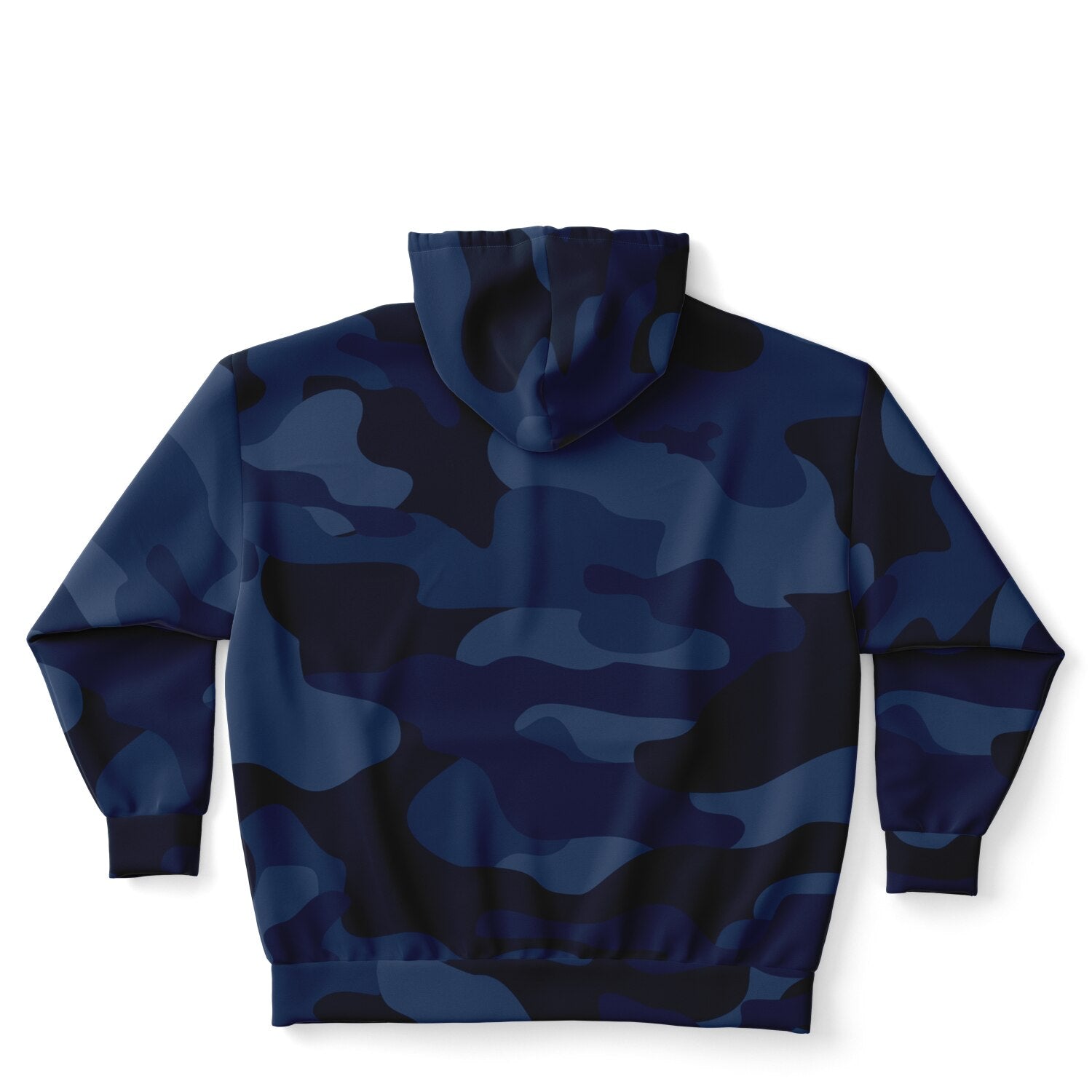Plus-size Camo Hoodie in Deep Blue Camouflage Print | Camo Colors