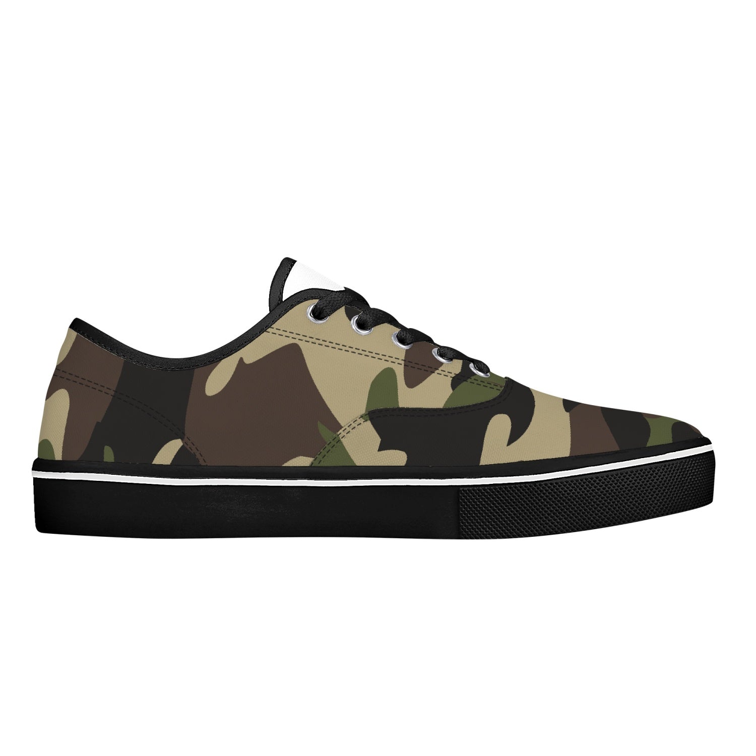 Camo Skate Shoes | Classic Green Camouflage Camo Colors
