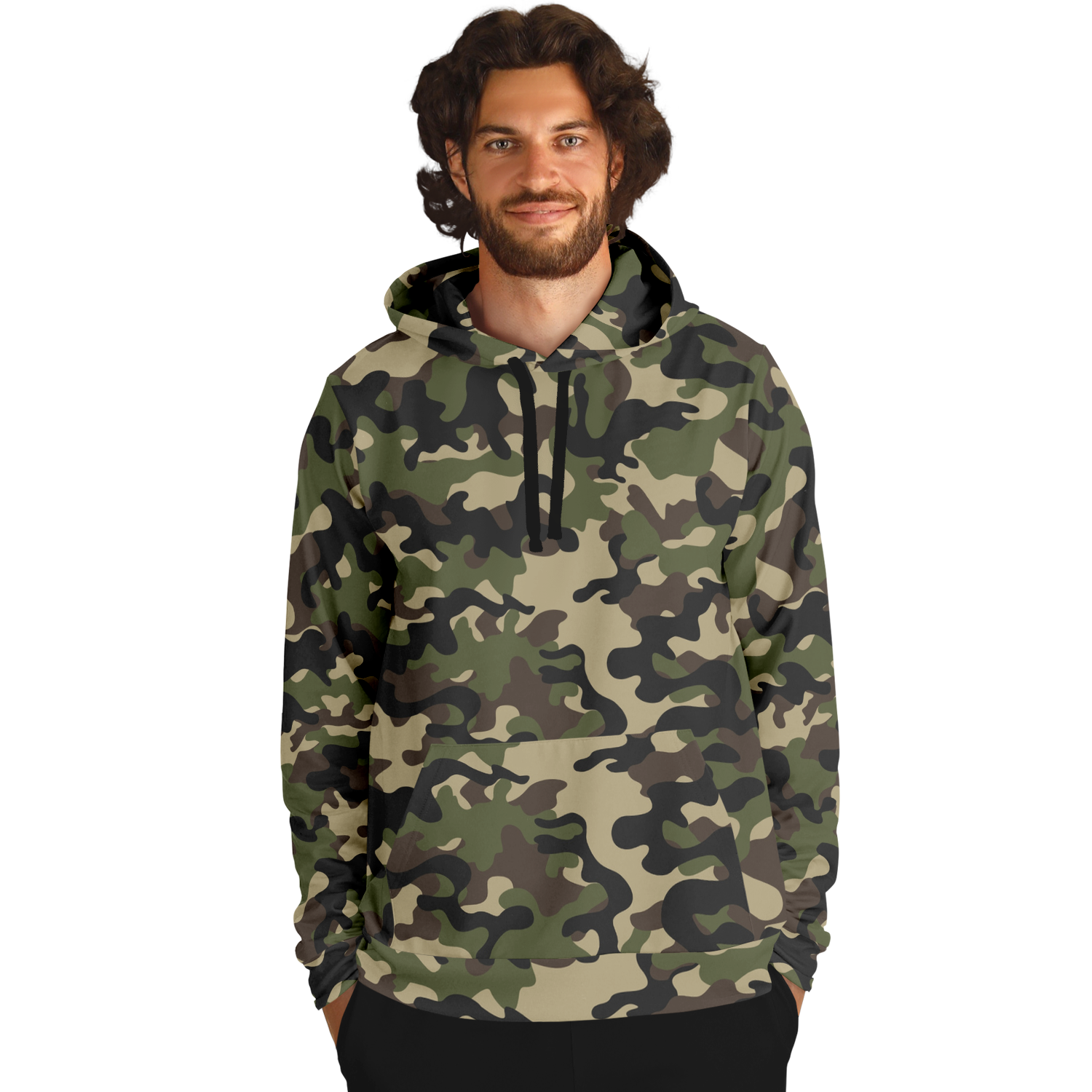 Brown Camo Hoodie | Classic Military Camouflage Camo Colors