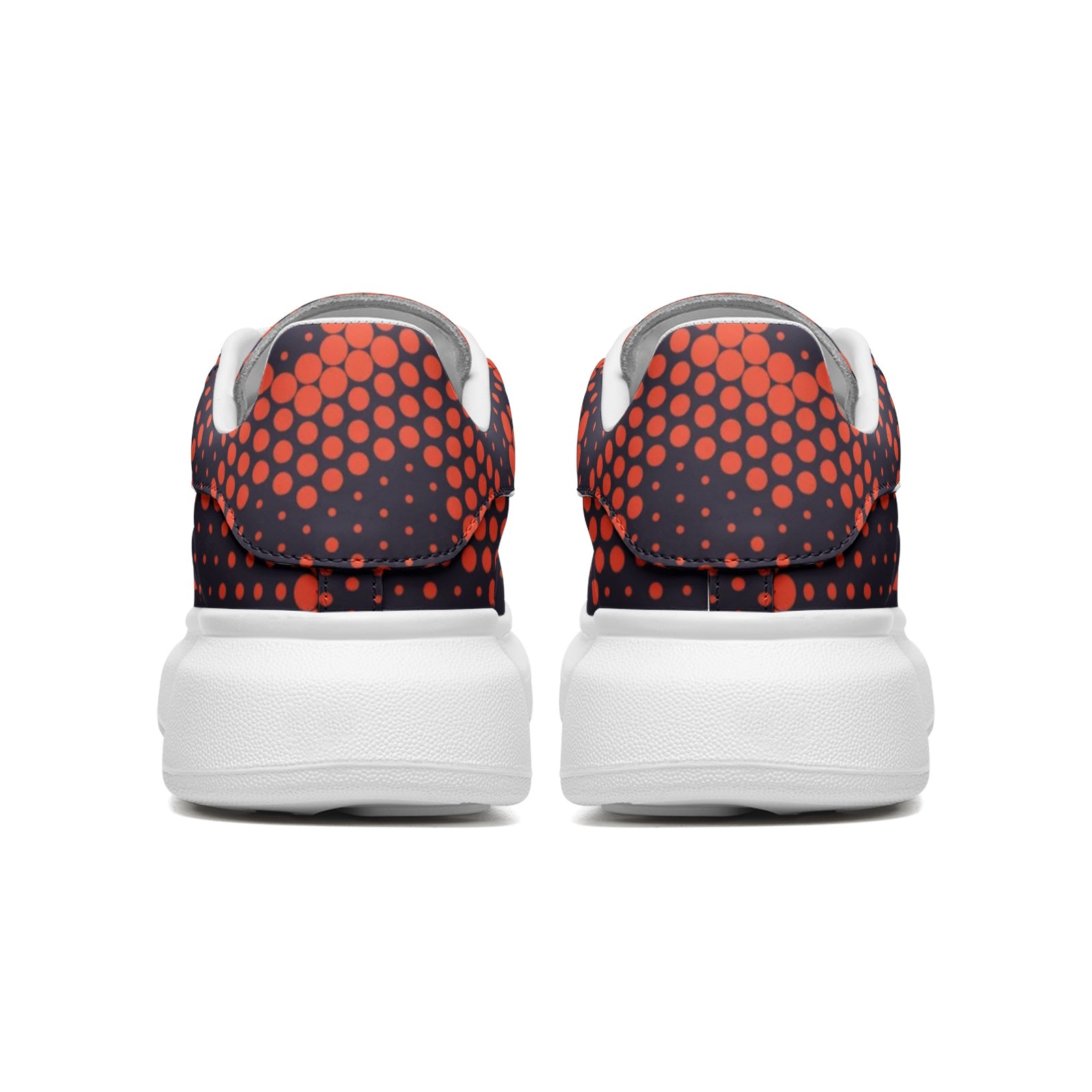 Oversized McQueen Sneakers | Orange Blue Digital Camouflage Camo Colors