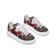 Oversized McQueen Sneakers | Green, Red, Black, & White Camo Colors