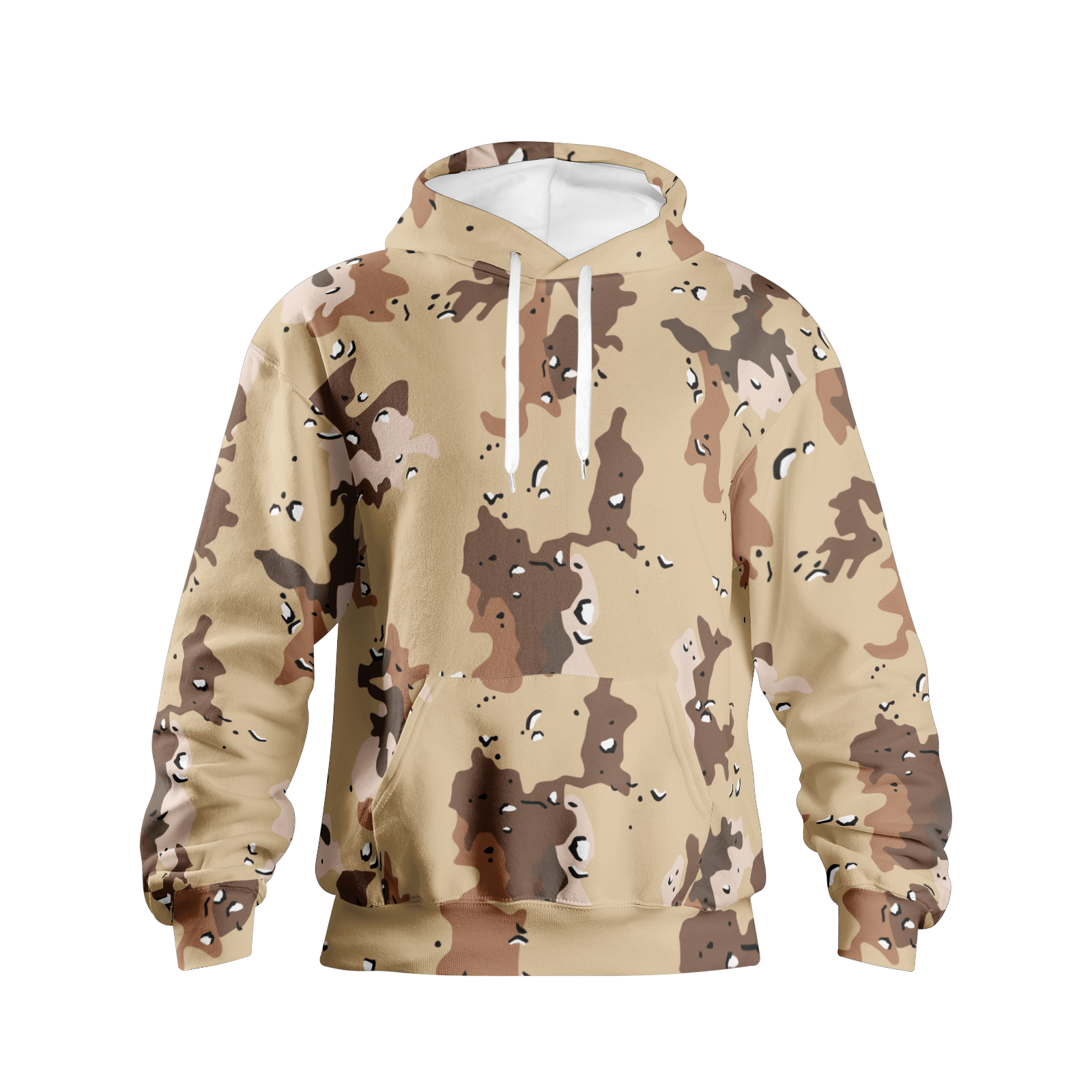 Men's Pullover Hoodie | US Marines Desert Uniform Camo Colors