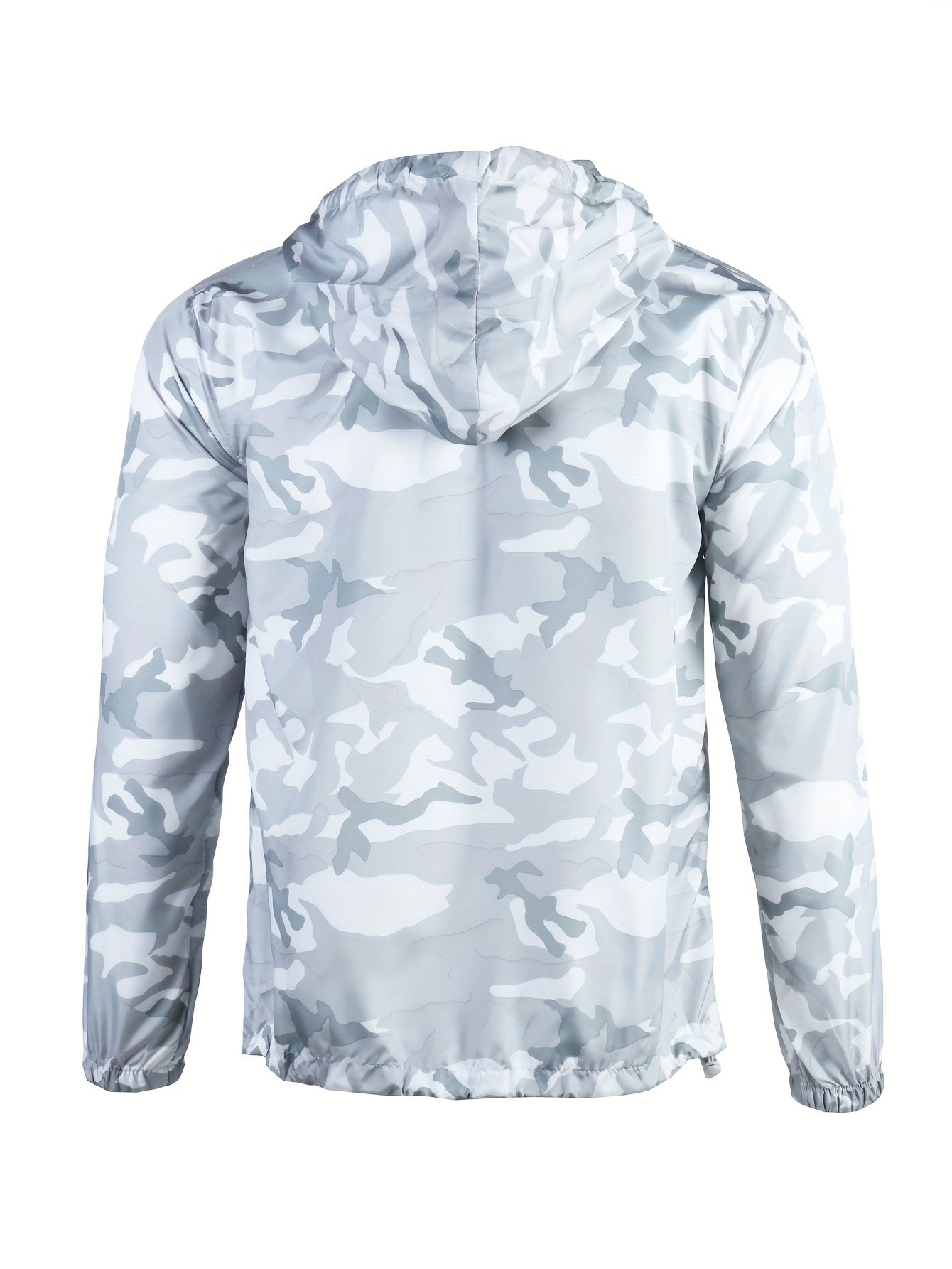 Camo Windbreaker Jacket | Men's Casual Coat with Hood Camo Colors