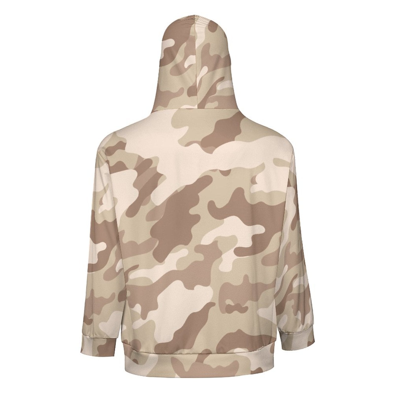 Zip Camo Hoodie | Desert Brown Camouflage Camo Colors