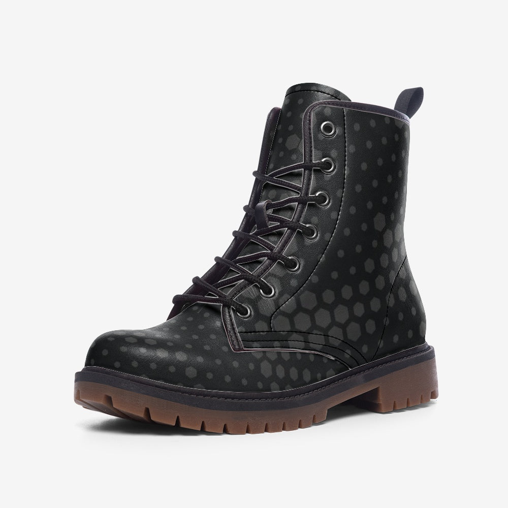 Black Camo Boots | Lightweight Leather | Stylish Hive Camo Colors