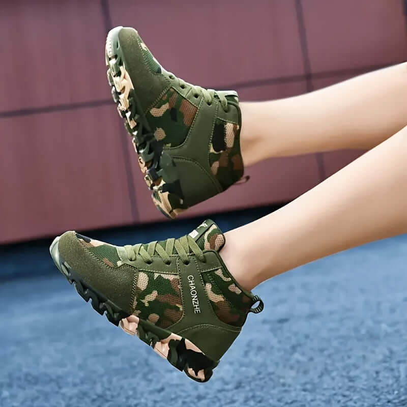 Women's Breathable Mesh Camo Sneakers with Hidden Height Boost Camo Colors