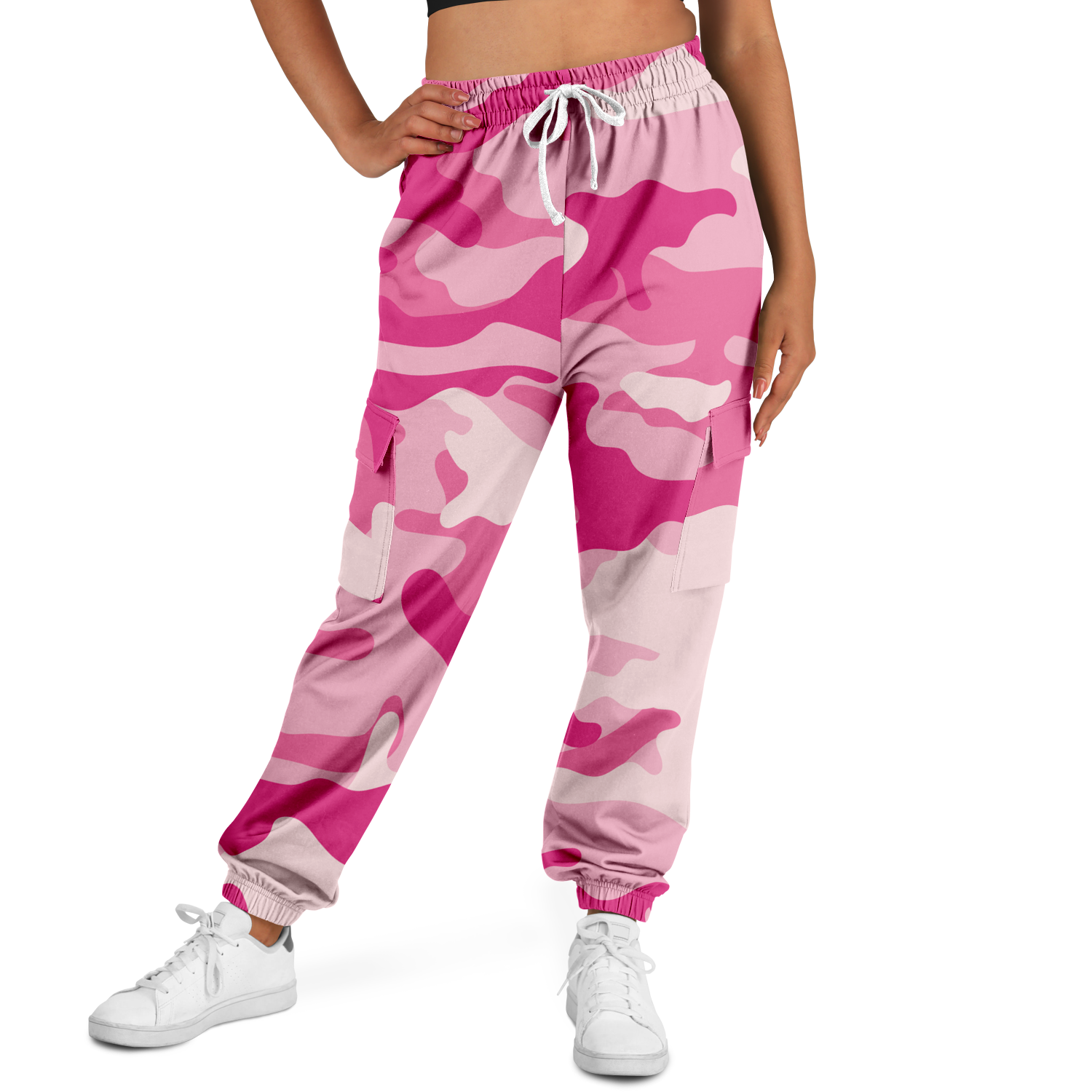Camo Cargo Pants | Unisex | Lavender Pink Camouflage Camo Colors