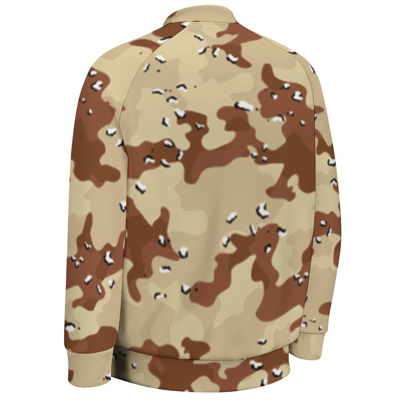 Men's Baseball Jacket | Brown Desert Storm Camouflage