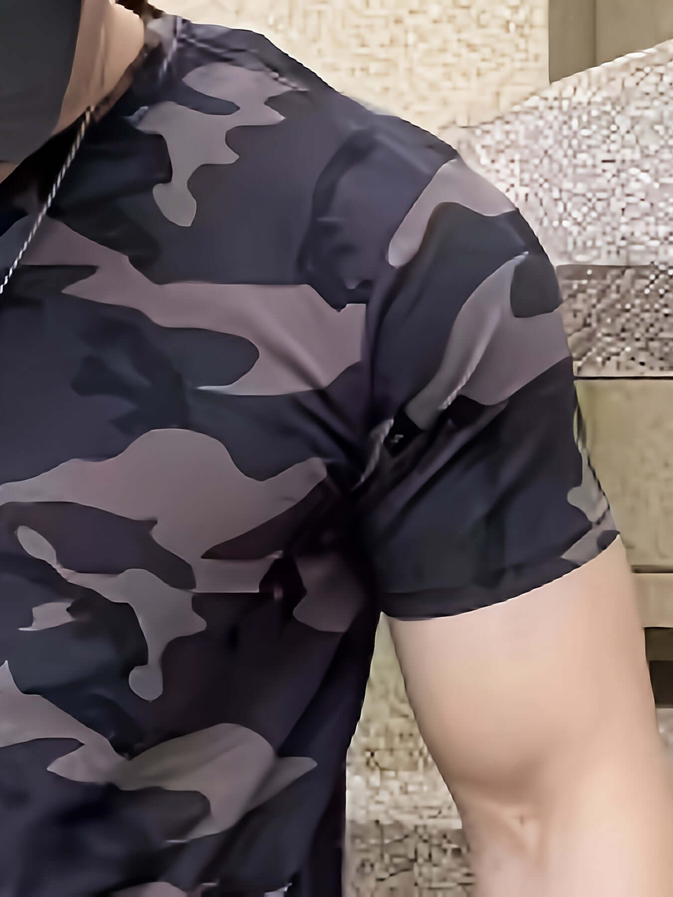 Men's Camo Short Sleeve T-Shirt | Round Neck, Pullover Fit Camo Colors