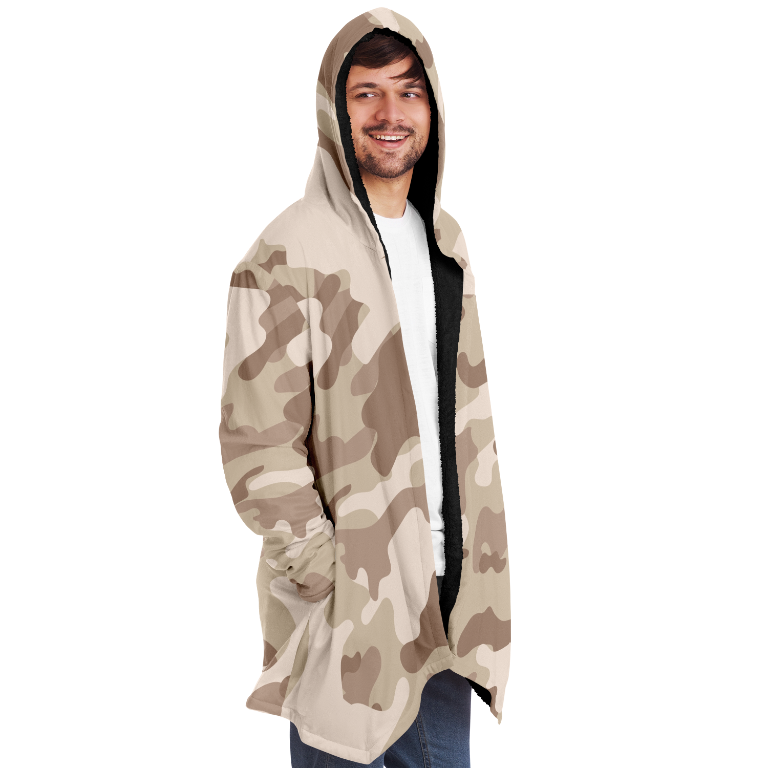 Camo Cloak | Desert Brown Camouflage | Microfleece Camo Colors