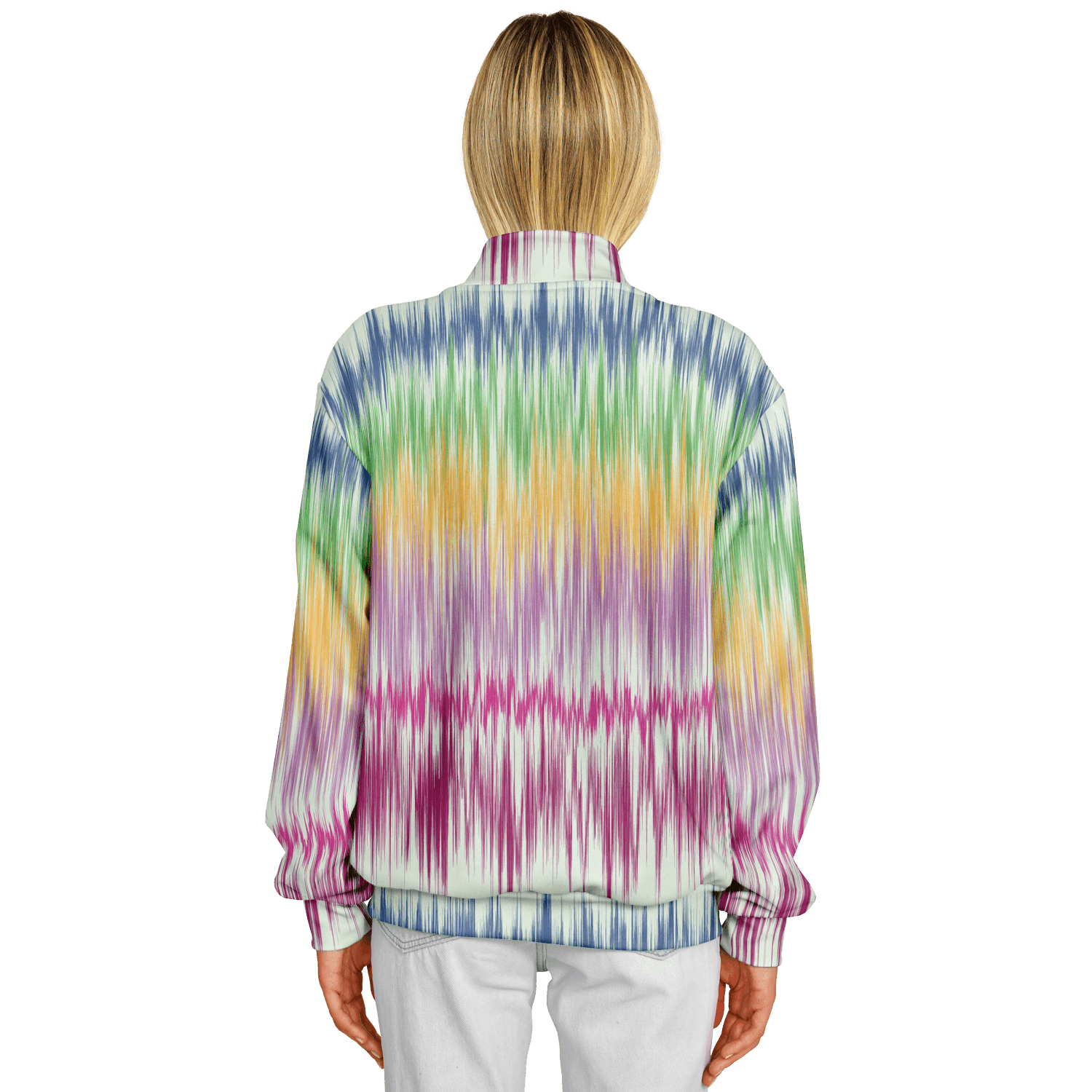 Baseball Jacket in Washed Digital Watercolor | Boho Camouflage Camo Colors