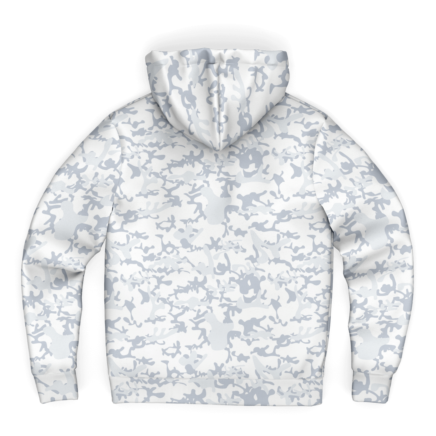 Microfleece Zip Hoodie | Army Snow Camouflage Camo Colors
