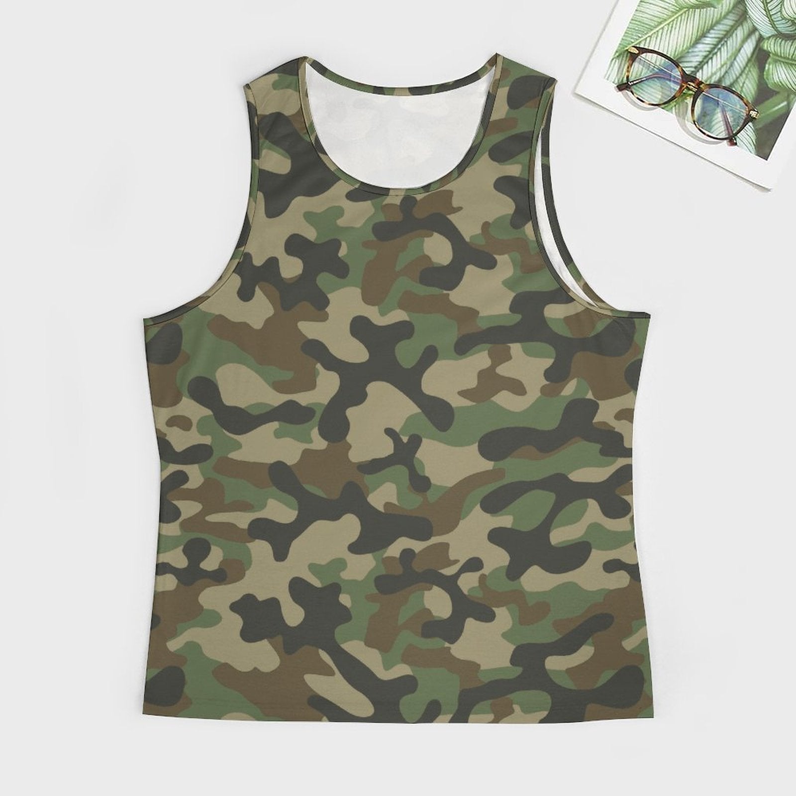 Camo Tank Top | Military Brown Camouflage Camo Colors