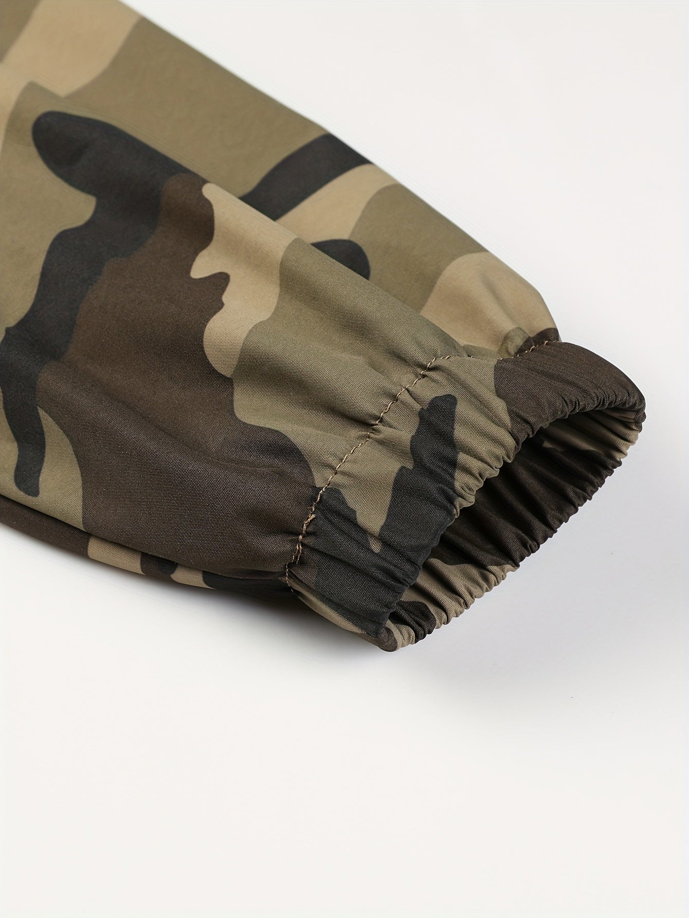 Long Sleeve Hooded Zipper Jacket for Men Camo Colors