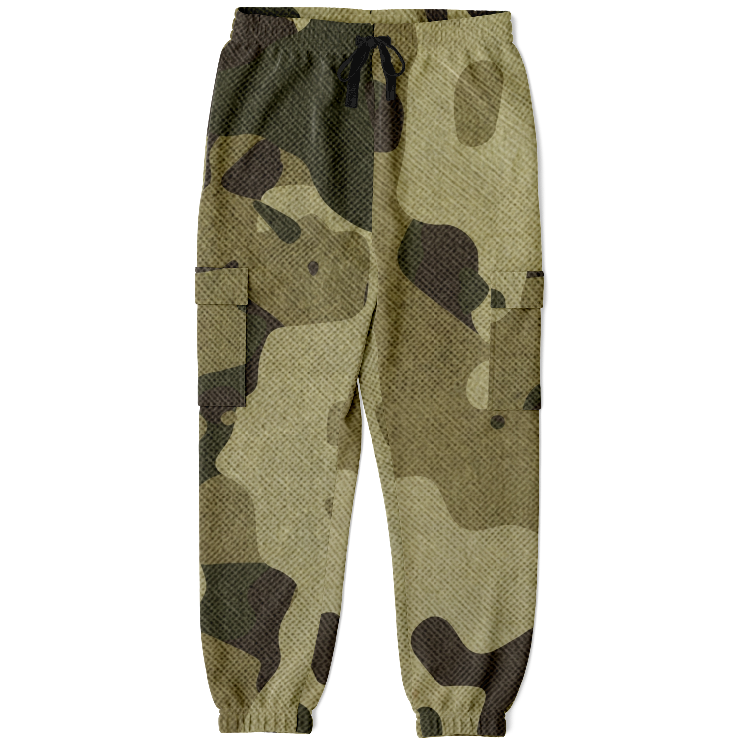 Camo Cargo Pants | Unisex | Green Fabric Camouflage Camo Colors